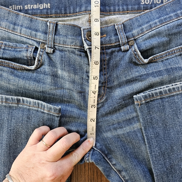 JCPenney Slim Straight Medium Wash Jeans Size Women's 10/30 Petite - Picture 6 of 11